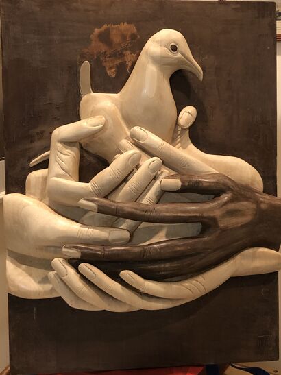 Solidarity - a Sculpture & Installation Artowrk by Ntsalam